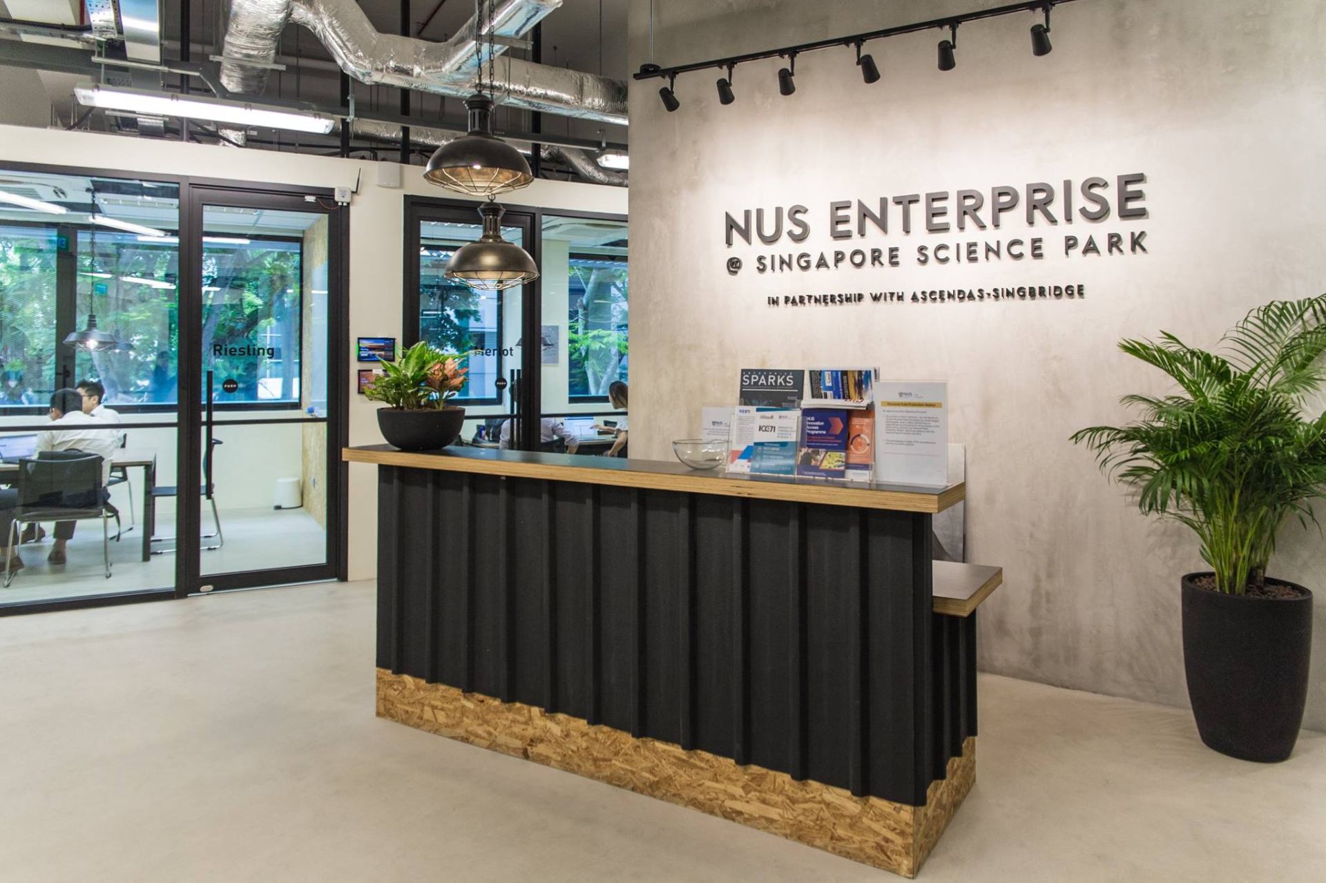 NUS Enterprise @ Singapore Science Park office reception